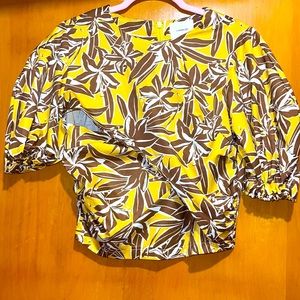I.Madeline Yellow Floral Top
